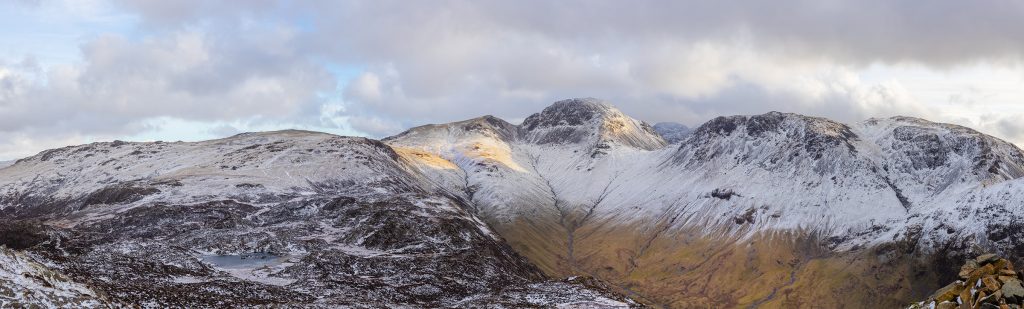 Panoramic view from Haystacks