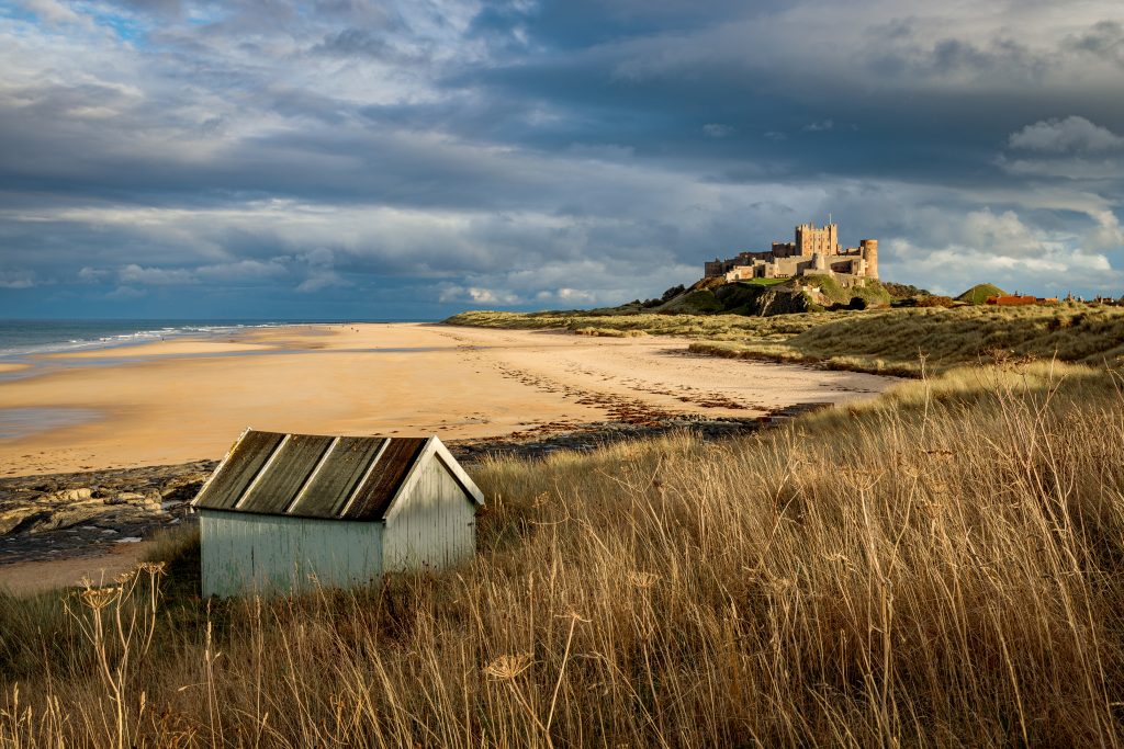 Bamburgh Beach and Castle