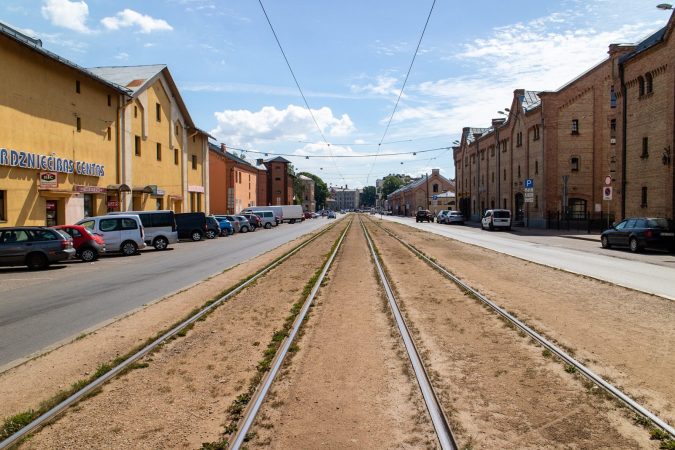 Tram lines Riga