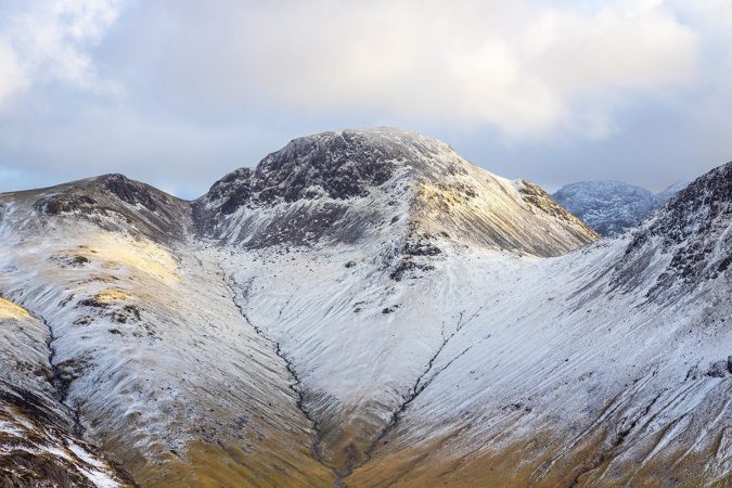 Snow in the valley (Great Gable)