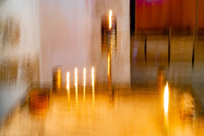 Candles in the monastery Ayia Napa (ICM)