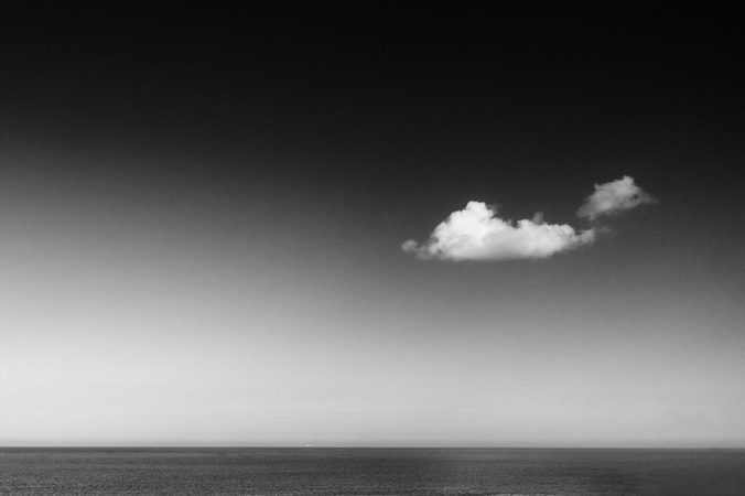 Boat on the horizon (mono)