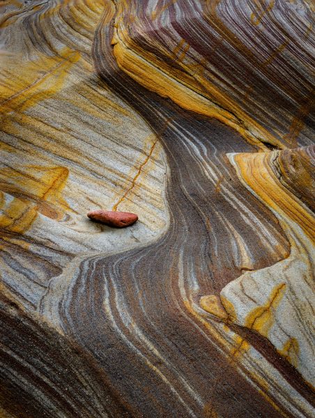 Lines in the rocks Spittal Beach