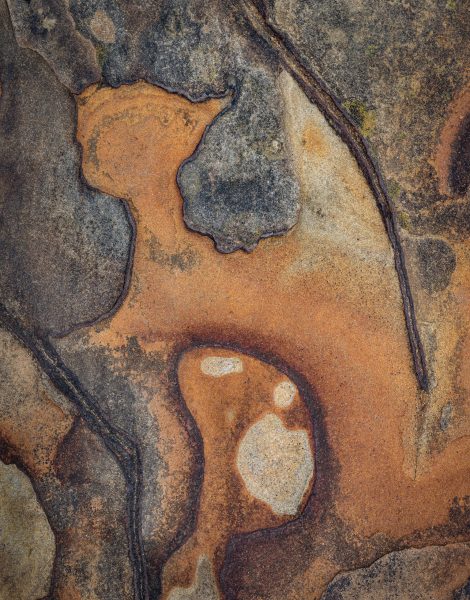 Rock patterns near Howick Bathing House
