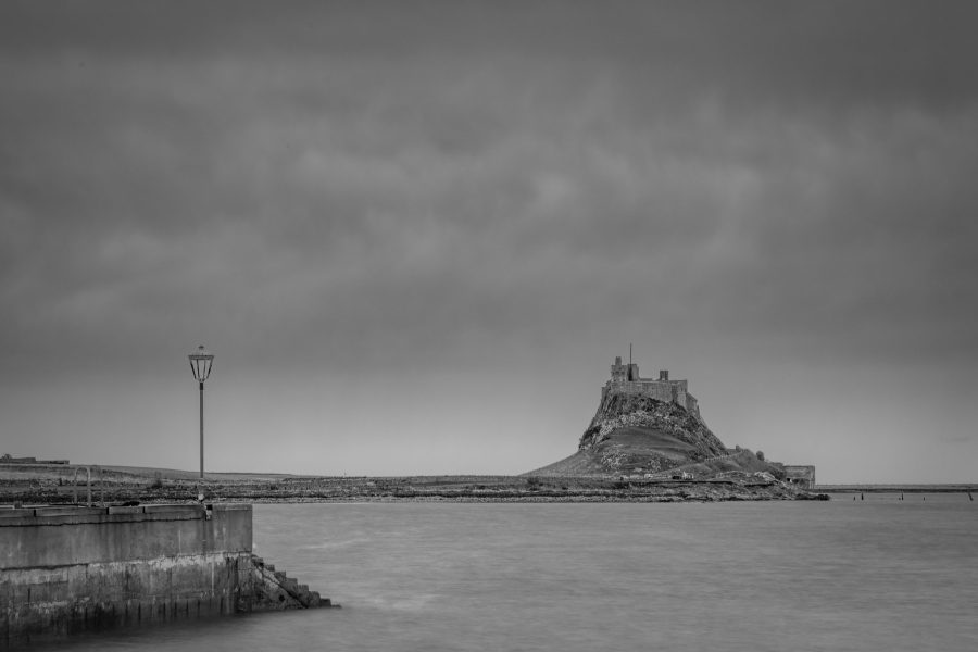 Lindisfarne Castle and Harbour entrance