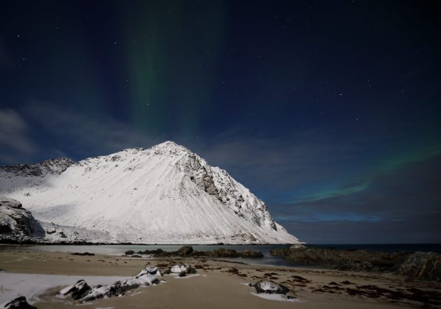 Aurora from Moskenesoya Beach