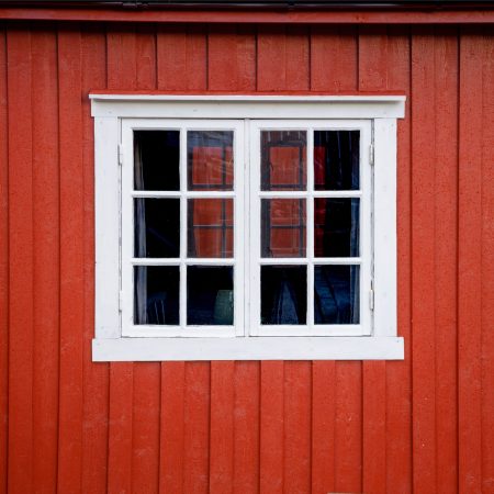 Window in red house