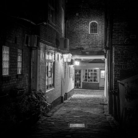 Whitby Alleyway at night