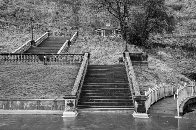 Steps behind the Spa