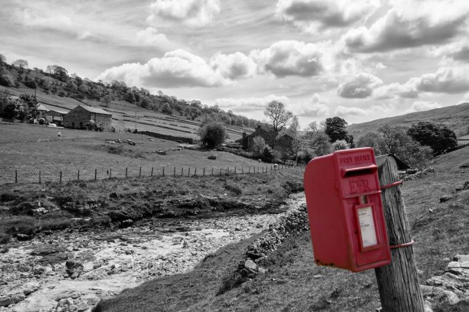 Postbox in Yorkshire Dales