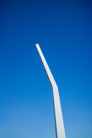 Lamp post against clear blue sky, Alcudia